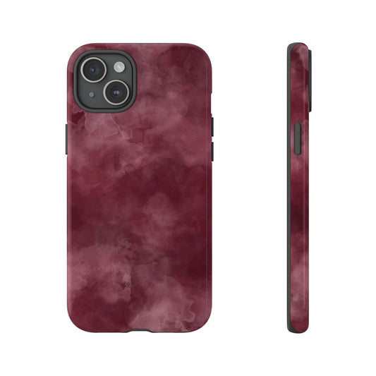 Burgundy Marble Protective Phone Case — Tough Cases