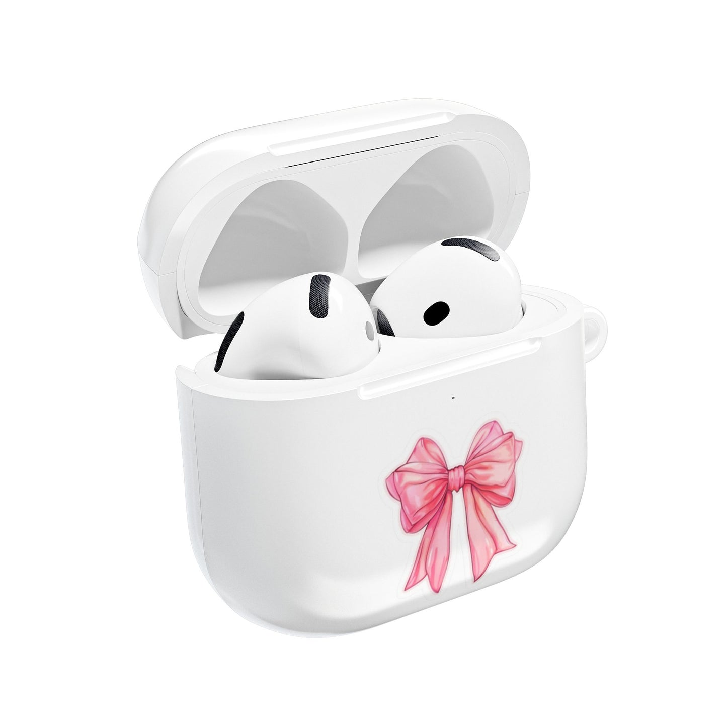 AirPod Case — Pink Ribbon Bow Cute Protective Silicone Case