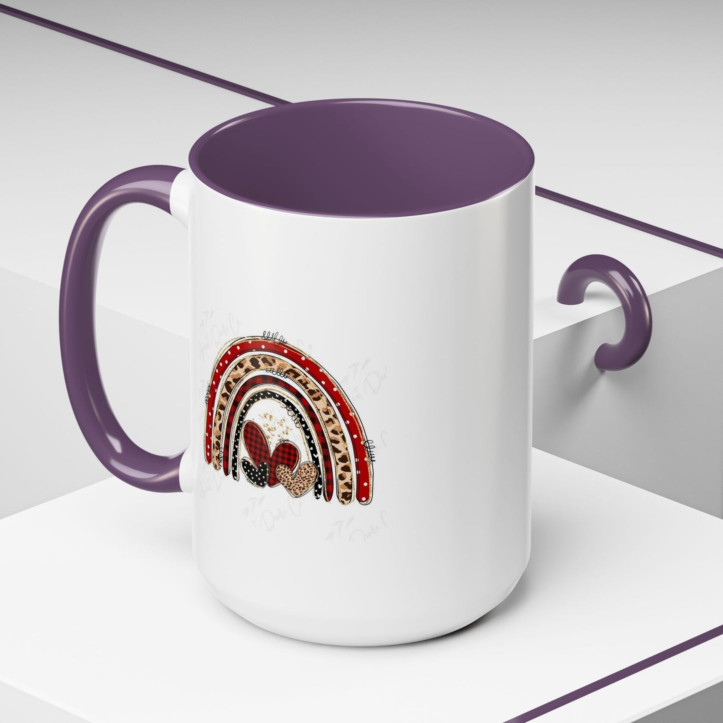 Accent Coffee Mug — Black Interior/Handle Ceramic Coffee Cup