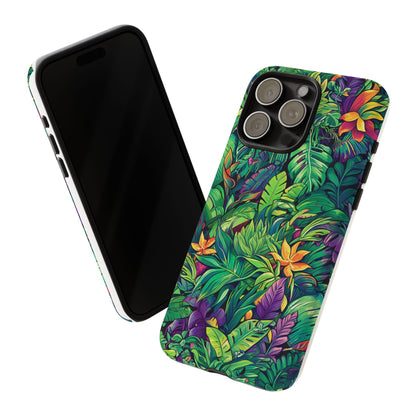 Tropical Jungle Phone Case — Vibrant Botanical Protective Cover