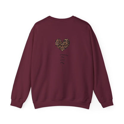 Leopard Heart "Love" Crewneck Sweatshirt