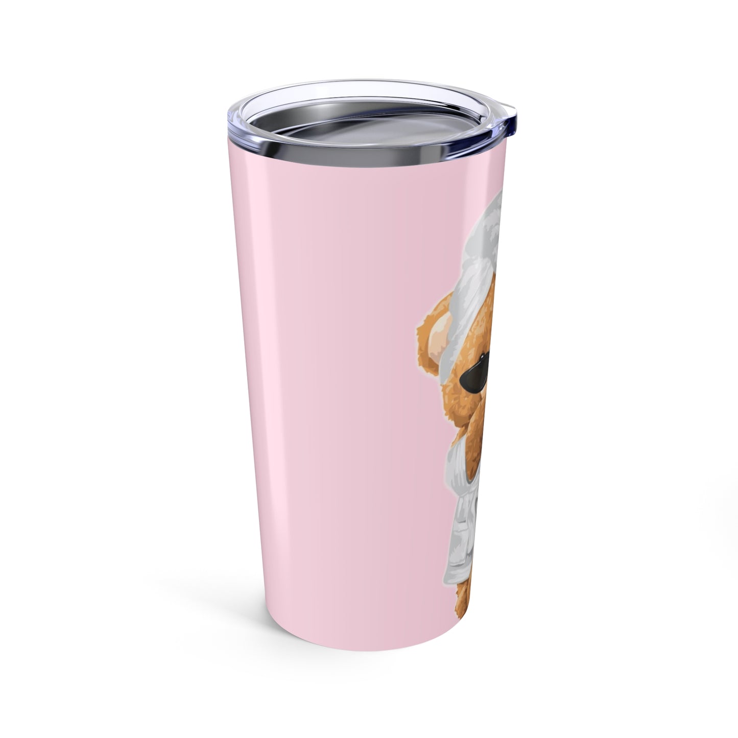 Bear Spa 20oz Tumbler – Cute Pink Relaxation Travel Mug
