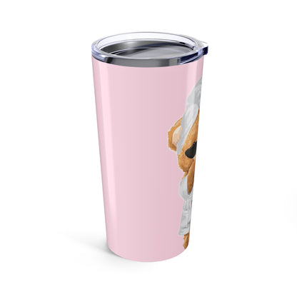 Bear Spa 20oz Tumbler – Cute Pink Relaxation Travel Mug