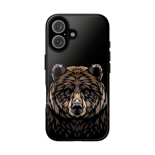 Bear Head Phone Case — Rugged Wildlife iPhone Cover