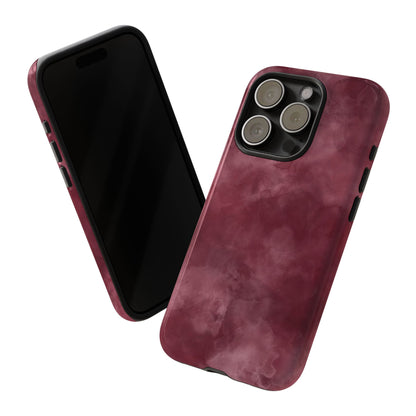 Burgundy Marble Protective Phone Case — Tough Cases