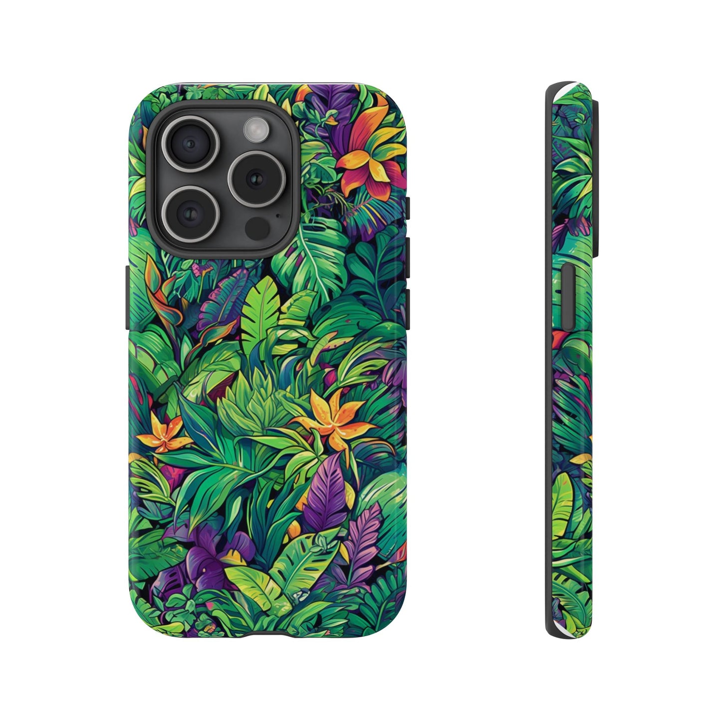 Tropical Jungle Phone Case — Vibrant Botanical Protective Cover