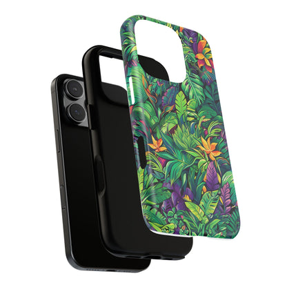 Tropical Jungle Phone Case — Vibrant Botanical Protective Cover