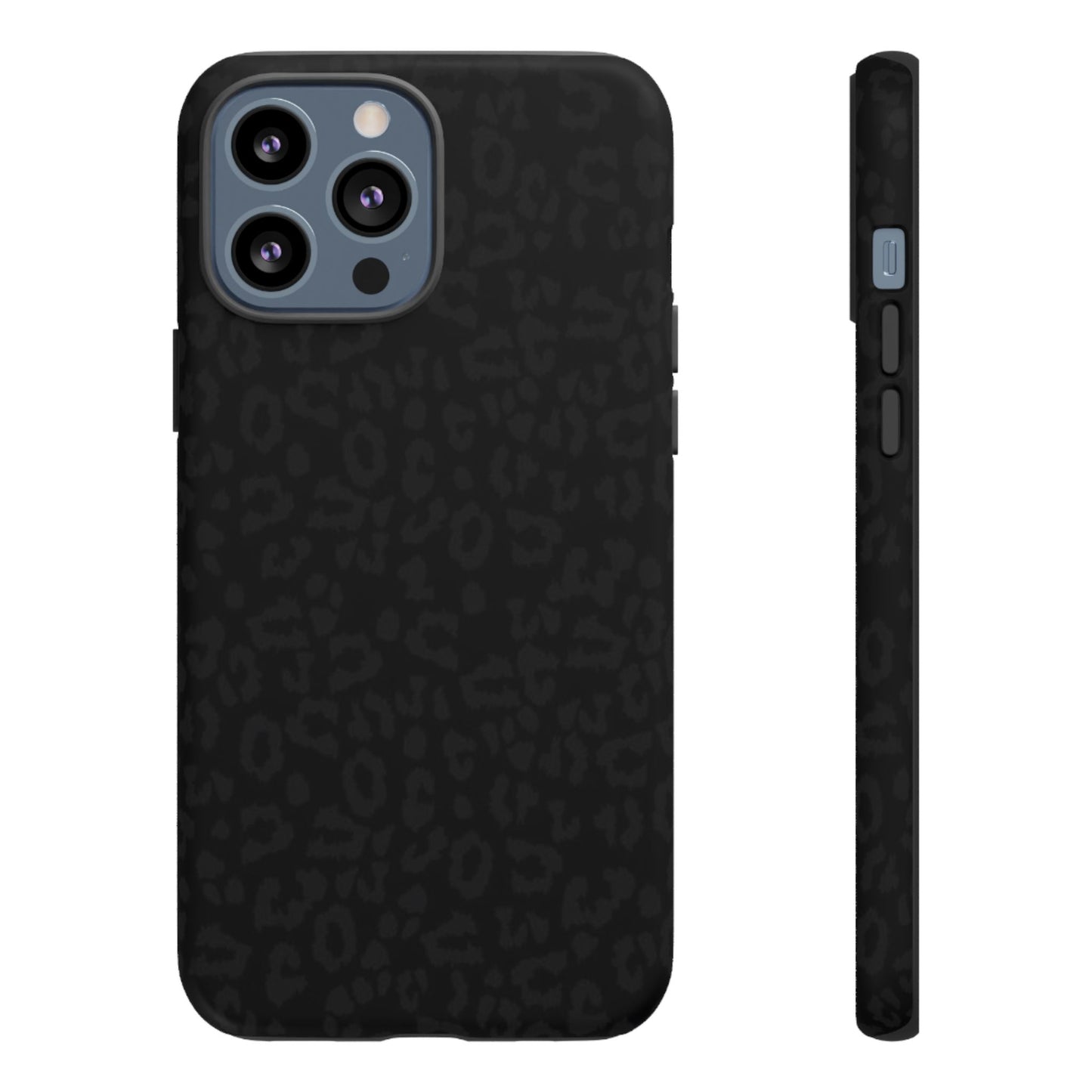 Black Leopard Tough Phone Case — Slim Protective iPhone Cover