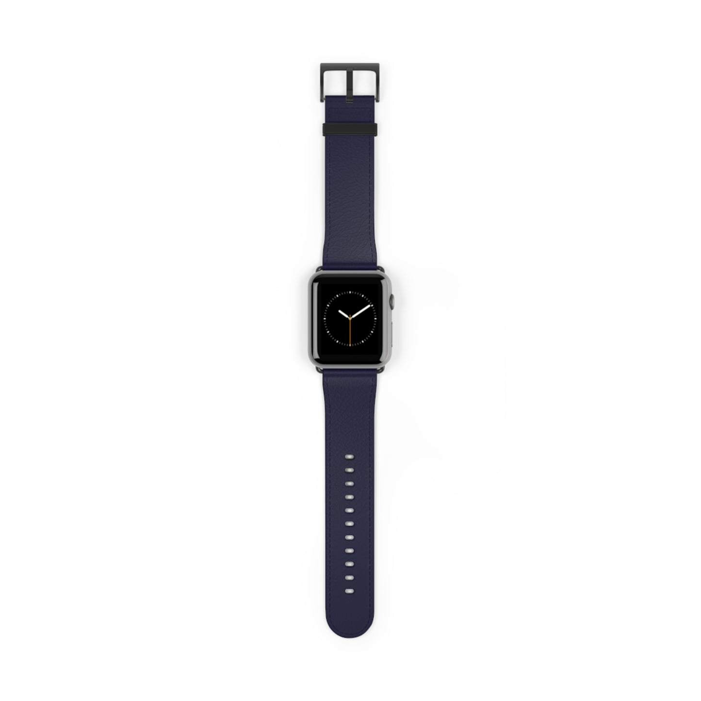Navy Leather Watch Band — Classic Apple Watch Strap