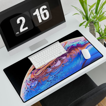 Galaxy Swirl Desk Mat — Large Colorful Cosmic Mouse Pad