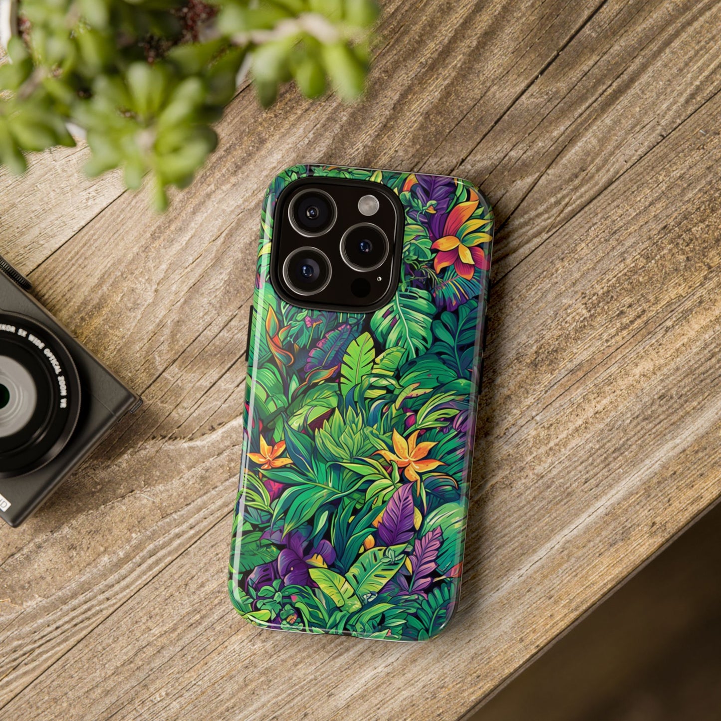 Tropical Jungle Phone Case — Vibrant Botanical Protective Cover