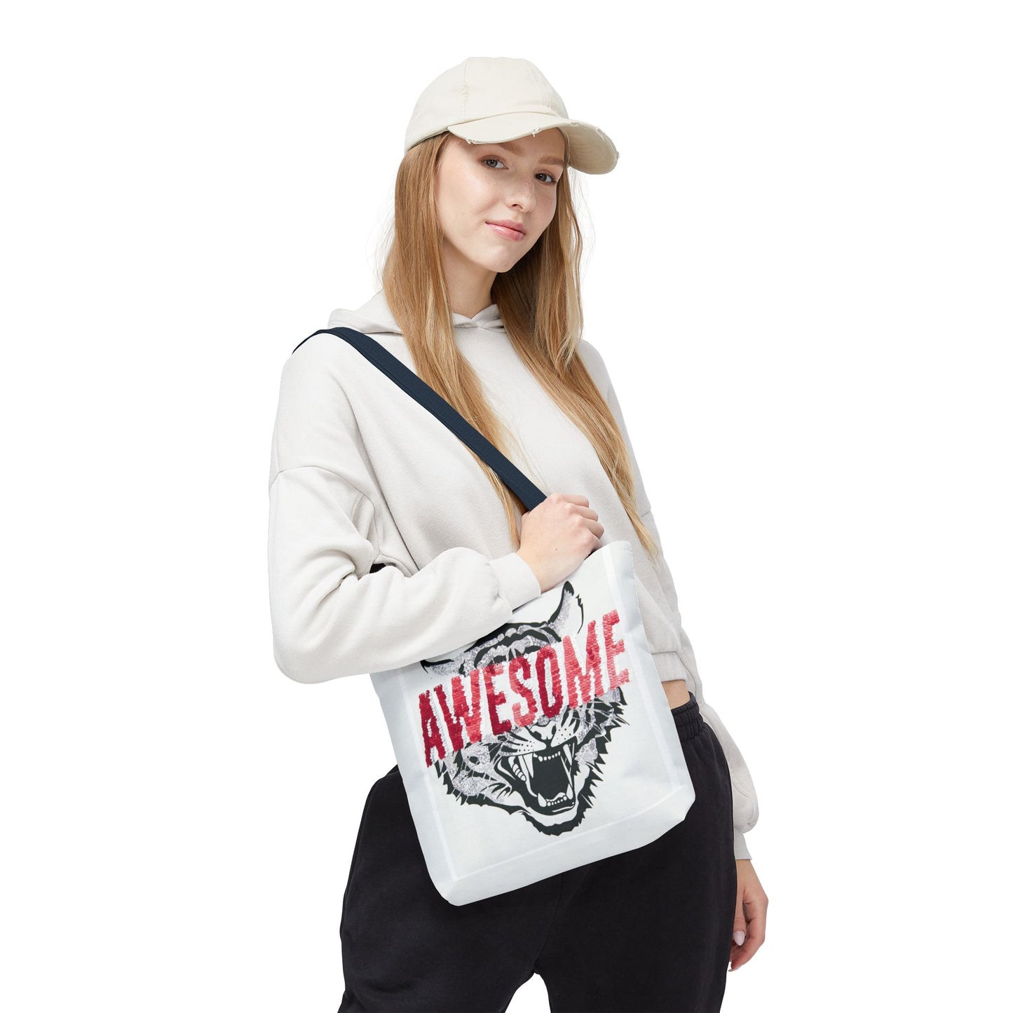 Awesome Tiger Tote Bag — Bold Graphic Animal Print Canvas Tote