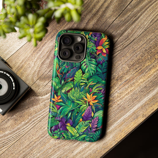 Tropical Jungle Phone Case — Vibrant Botanical Protective Cover