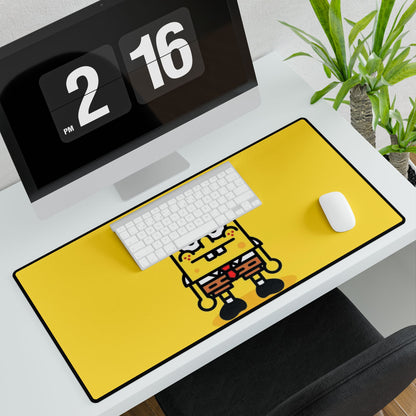Sponge Character Desk Mat - Yellow Cartoon Gaming Mouse Pad