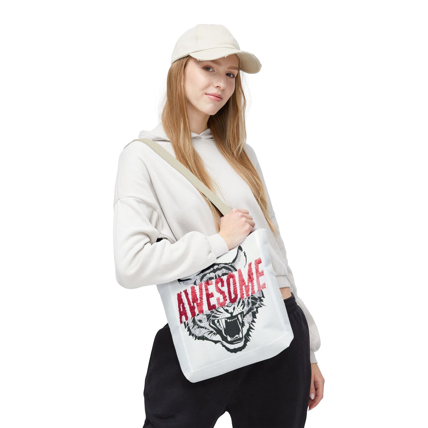 Awesome Tiger Tote Bag — Bold Graphic Animal Print Canvas Tote