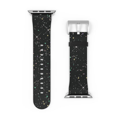 Classic Black Silicone Watch Band — Comfortable Replacement Strap for Smartwatches