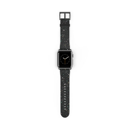 Classic Black Silicone Watch Band — Comfortable Replacement Strap for Smartwatches