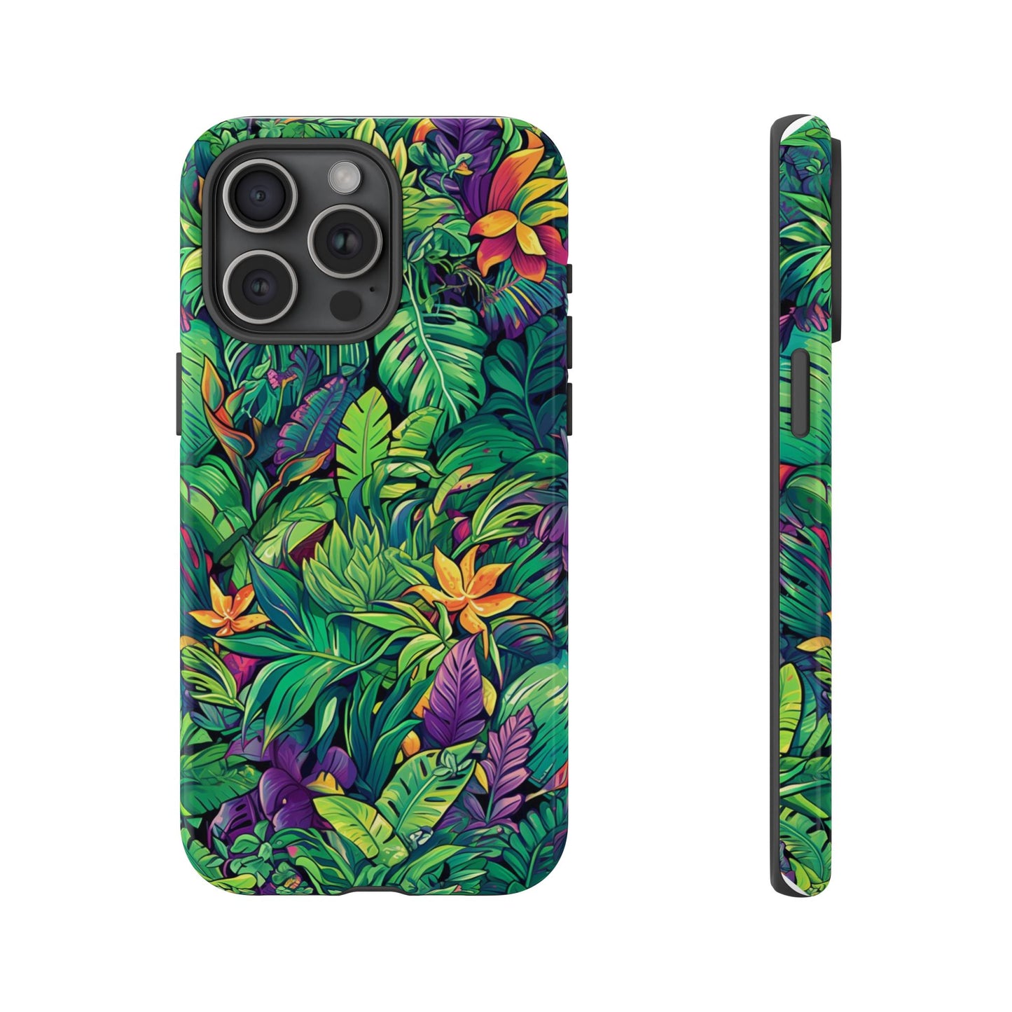Tropical Jungle Phone Case — Vibrant Botanical Protective Cover