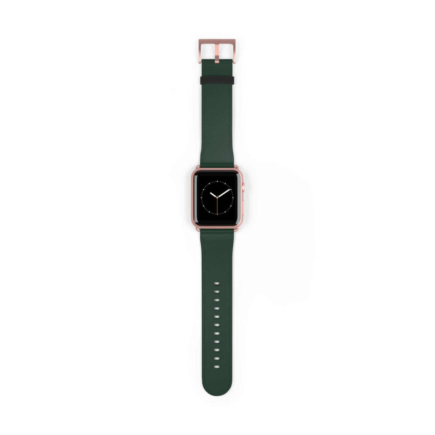 Forest Green Leather Watch Band — Classic Apple Watch Strap