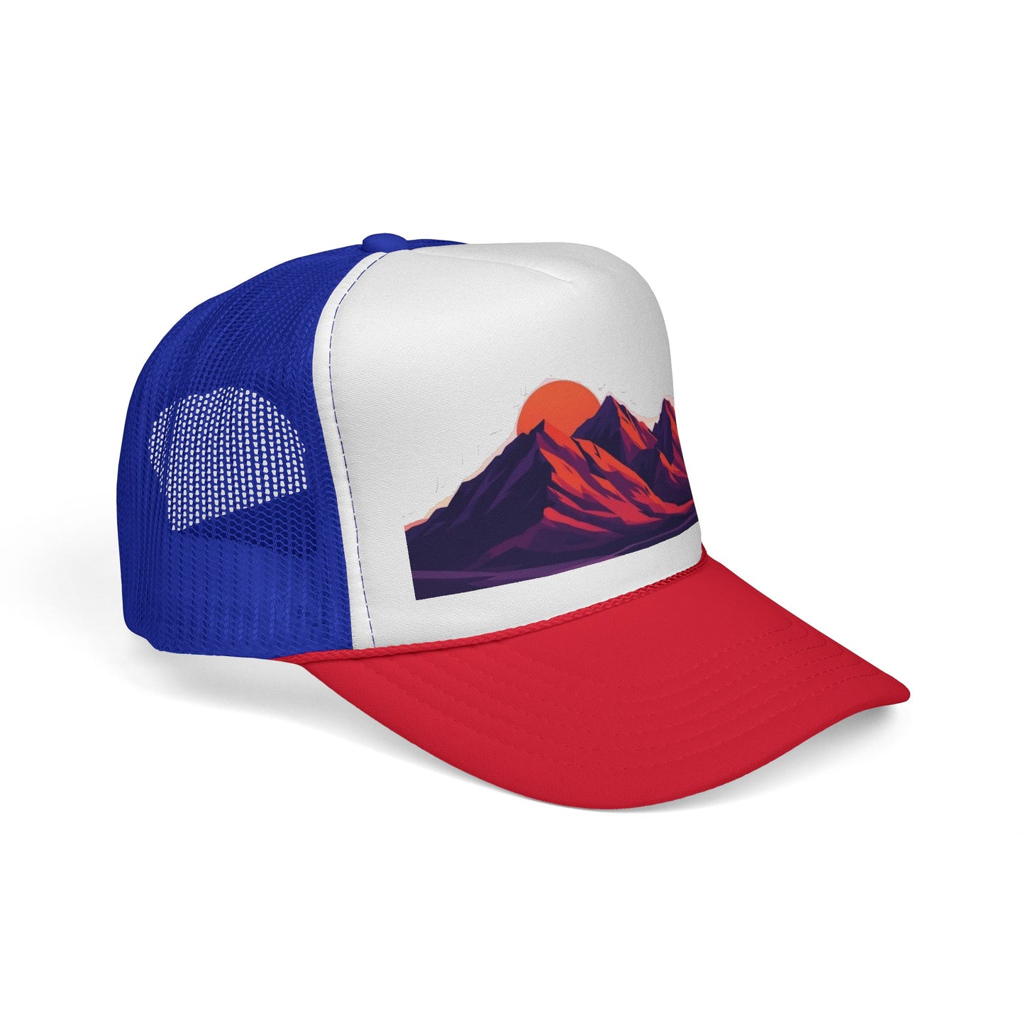 Mountain Sunset Trucker Cap — Retro Peaks Mesh Hat