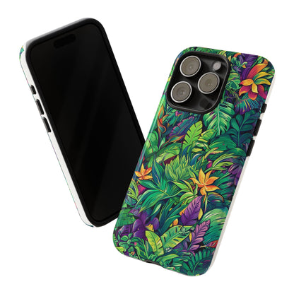 Tropical Jungle Phone Case — Vibrant Botanical Protective Cover