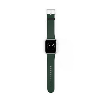 Forest Green Leather Watch Band — Classic Apple Watch Strap