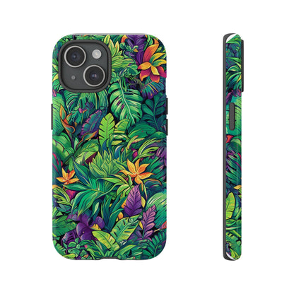 Tropical Jungle Phone Case — Vibrant Botanical Protective Cover