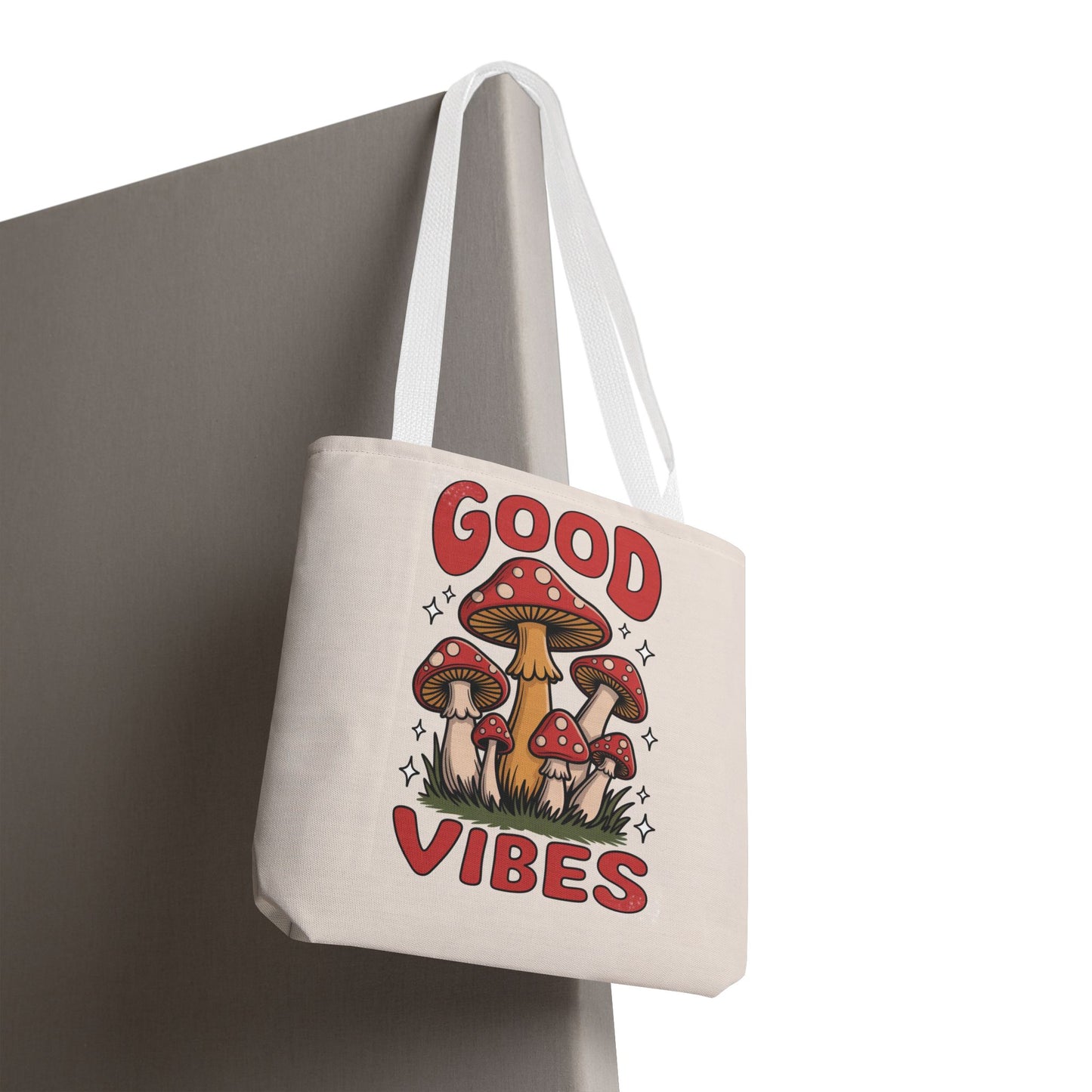Good Vibes Mushroom Tote Bag