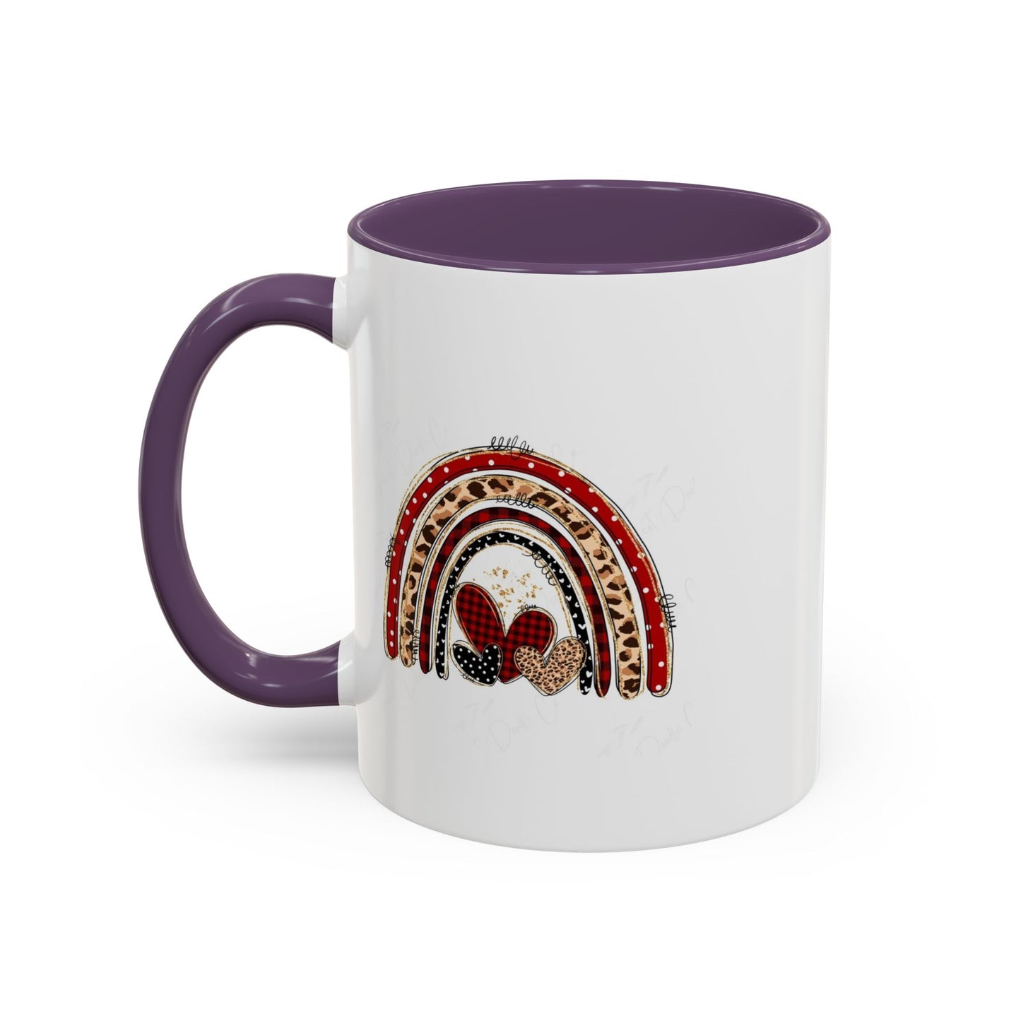 Accent Coffee Mug — Black Interior/Handle Ceramic Coffee Cup