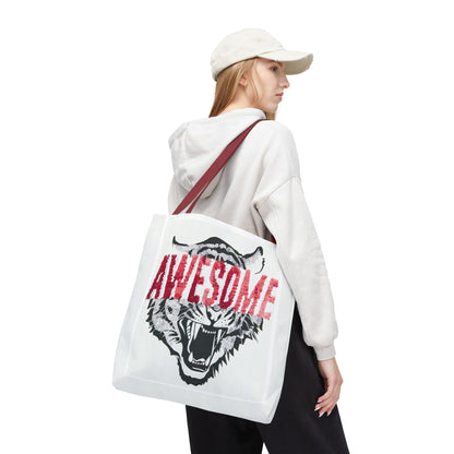 Awesome Tiger Tote Bag — Bold Graphic Animal Print Canvas Tote