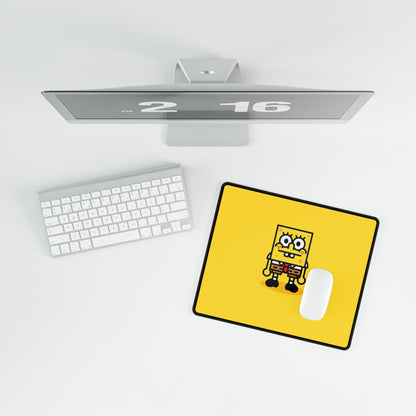 Sponge Character Desk Mat - Yellow Cartoon Gaming Mouse Pad
