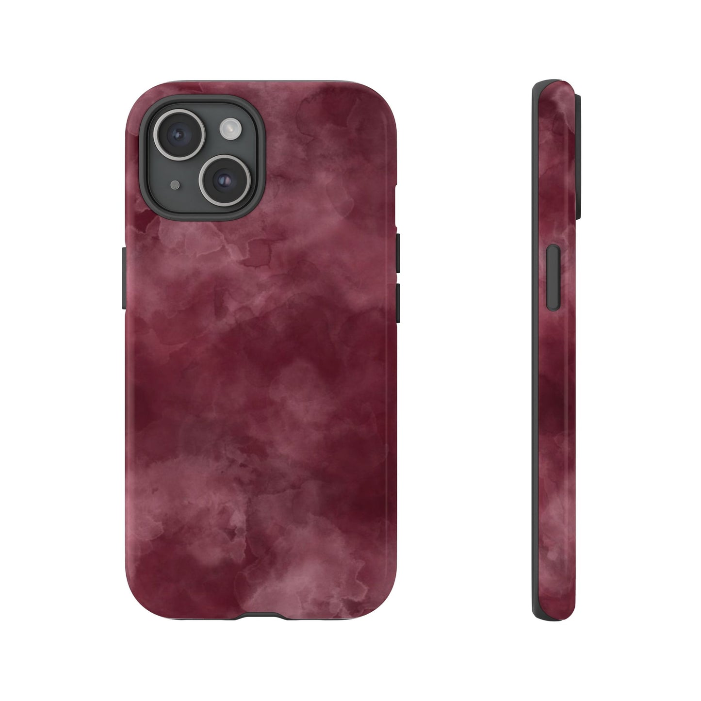 Burgundy Marble Protective Phone Case — Tough Cases