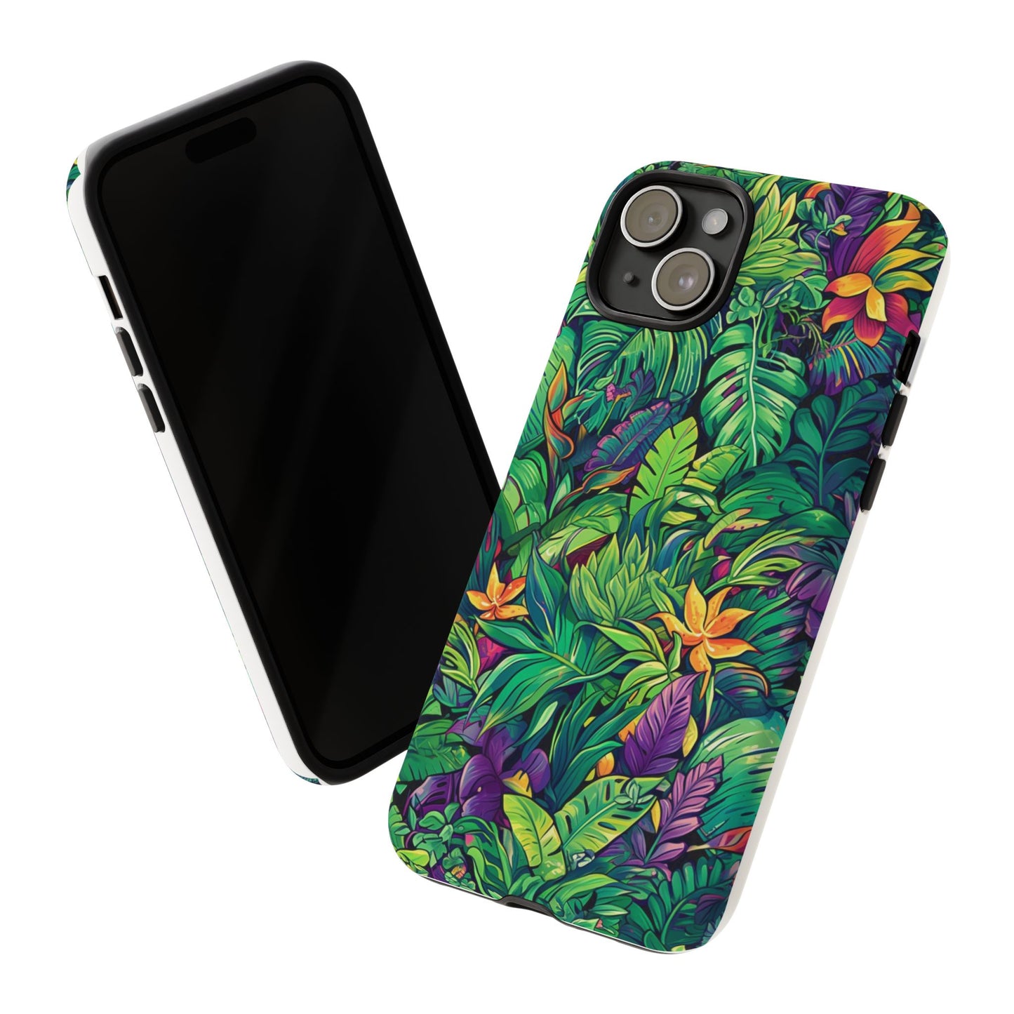 Tropical Jungle Phone Case — Vibrant Botanical Protective Cover