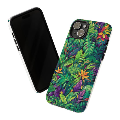 Tropical Jungle Phone Case — Vibrant Botanical Protective Cover