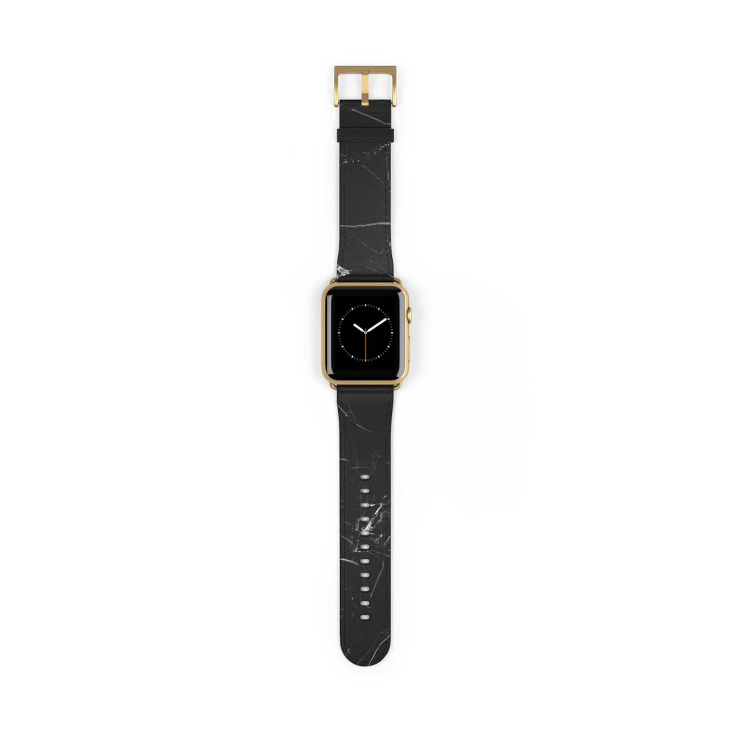 Black Marble Watch Band – Sleek Marble Pattern Replacement Strap for Apple Watch