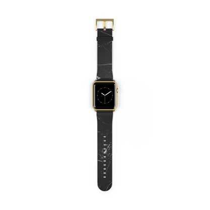 Black Marble Watch Band – Sleek Marble Pattern Replacement Strap for Apple Watch