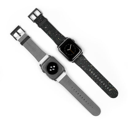 Classic Black Silicone Watch Band — Comfortable Replacement Strap for Smartwatches