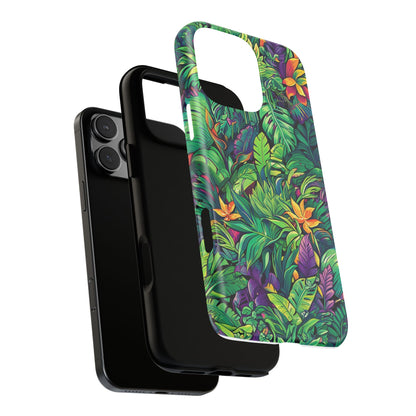 Tropical Jungle Phone Case — Vibrant Botanical Protective Cover