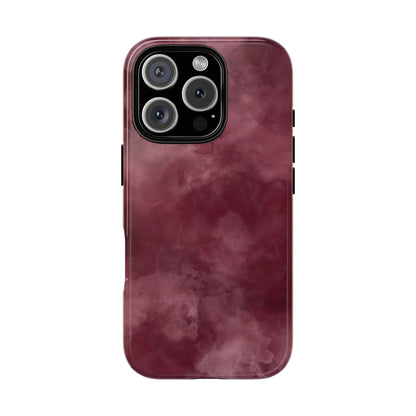Burgundy Marble Protective Phone Case — Tough Cases