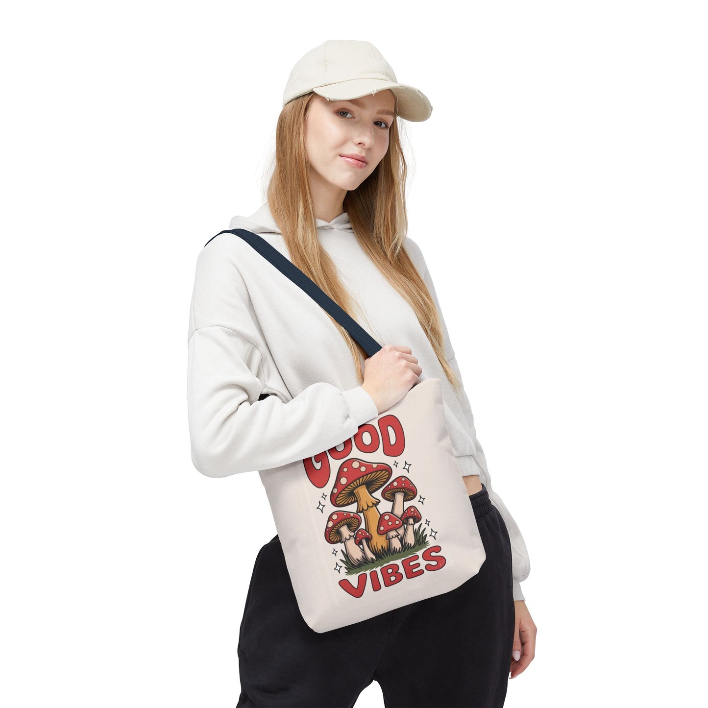 Good Vibes Mushroom Tote Bag