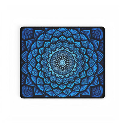Blue Mandala Desk Mat — Large Yoga-Inspired Gaming Mouse Pad