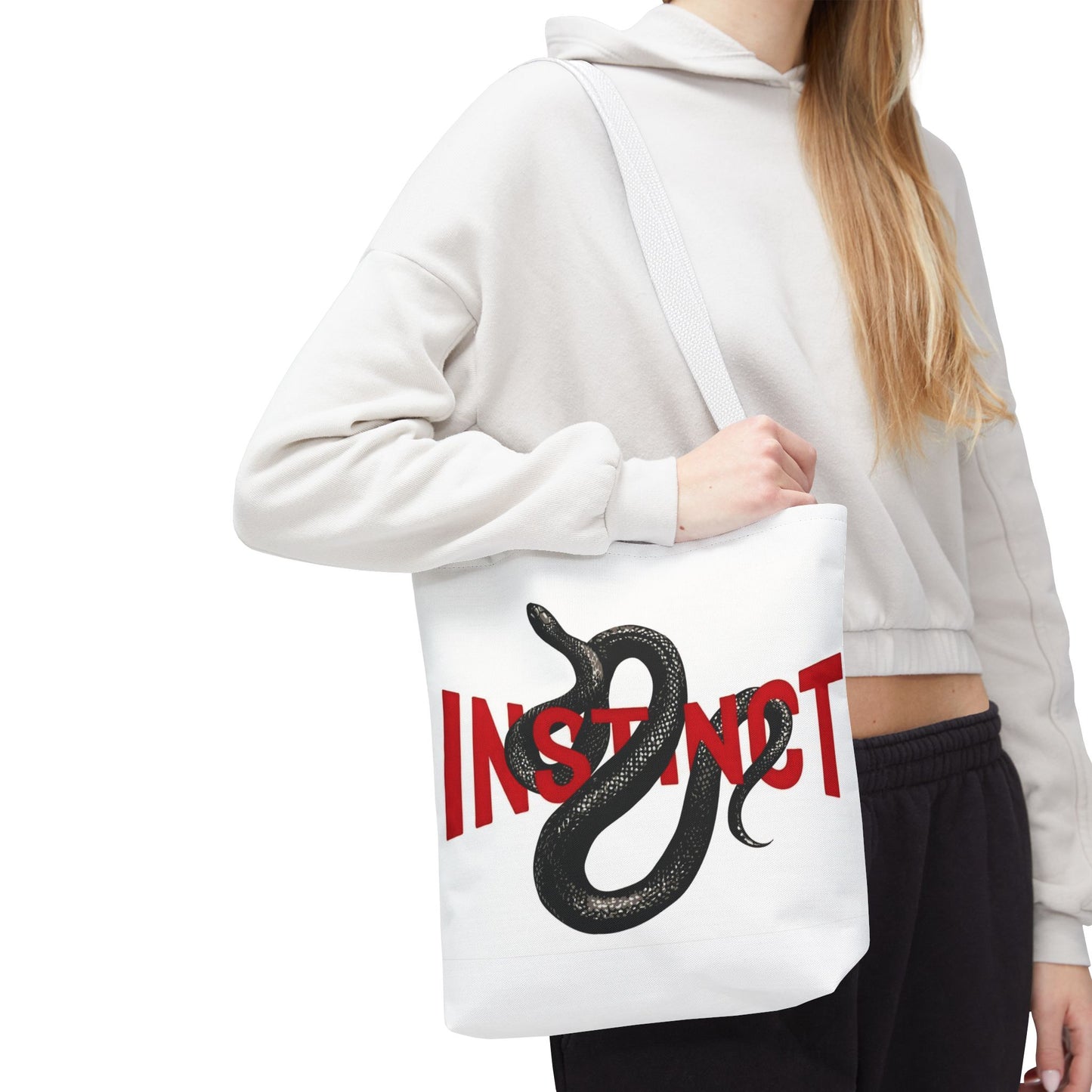 Tote Bag — "Instinct" Snake Graphic Tote (AOP)