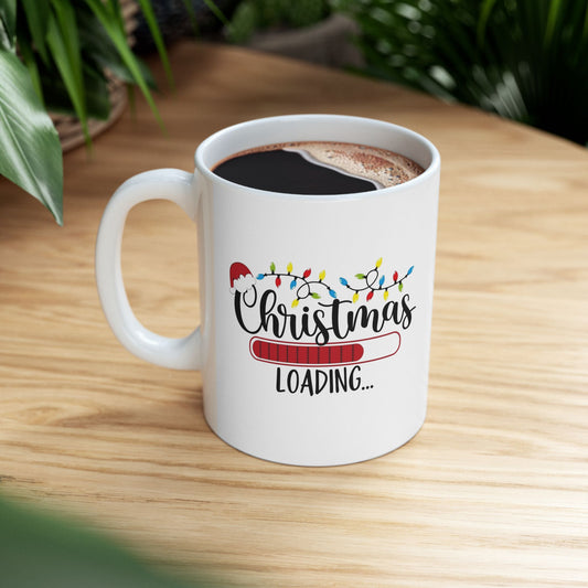Christmas Loading Mug — Festive Holiday Coffee Cup (11oz & 15oz)