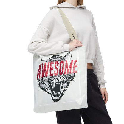 Awesome Tiger Tote Bag — Bold Graphic Animal Print Canvas Tote