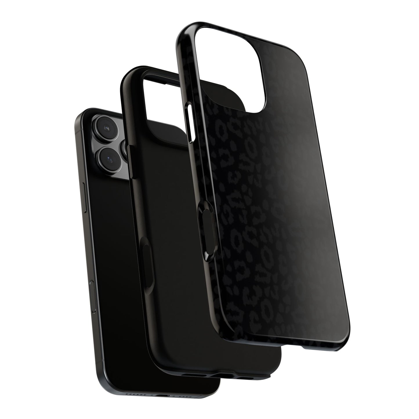 Black Leopard Tough Phone Case — Slim Protective iPhone Cover