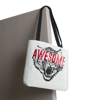 Awesome Tiger Tote Bag — Bold Graphic Animal Print Canvas Tote