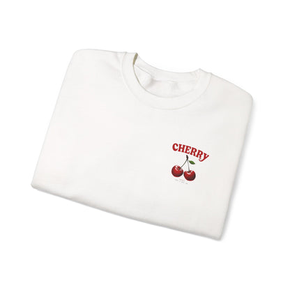 Cherry Graphic Sweatshirt — Retro Cherry Crewneck Pullover