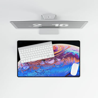 Galaxy Swirl Desk Mat — Large Colorful Cosmic Mouse Pad