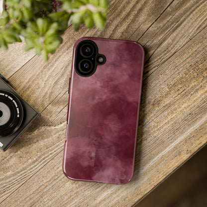 Burgundy Marble Protective Phone Case — Tough Cases