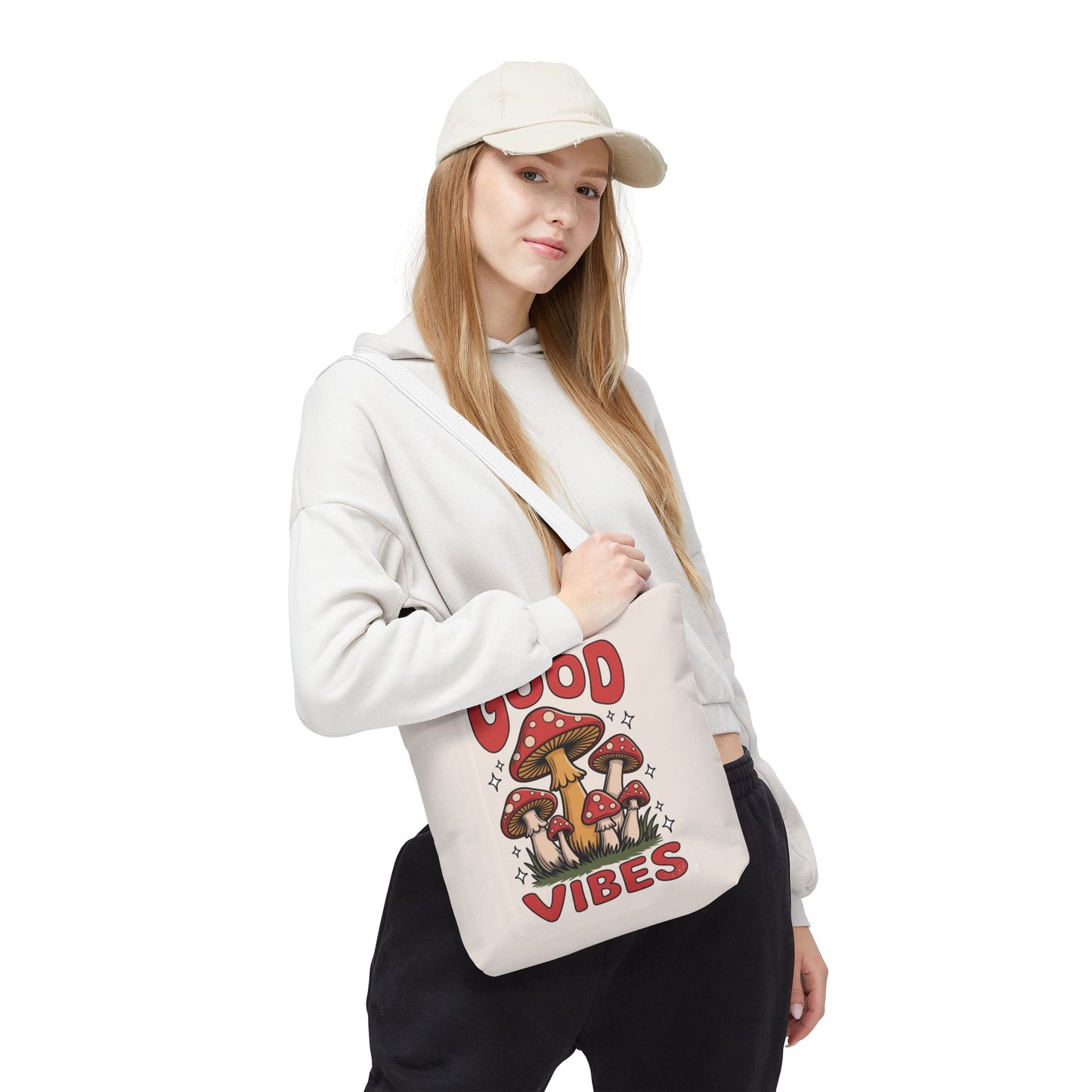 Good Vibes Mushroom Tote Bag
